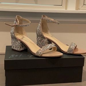 Betsey Johnson Sequin Block Heel